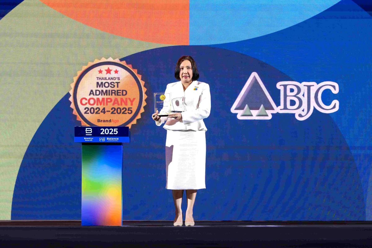 บีเจซี คว้ารางวัลสุดยอดบริษัทด้านการบริการ 2024 – 2025 Thailand’s Most Admired Company