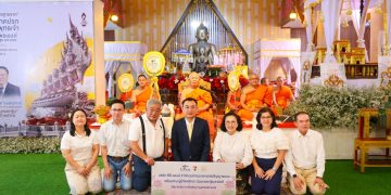 ซีพี ออลล์ รวมพลังพนักงานเซเว่นฯและชุมชน ถวายกฐินสามัคคี สมทบทุนบูรณะวัดนาคปรก