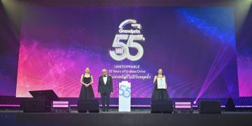 บมจ.กรังด์ปรีซ์ อินเตอร์เนชั่นแนล ฉลองครบรอบ 55 ปี แห่งพลังที่ไม่มีวันหยุดยั้ง