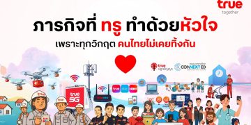 เมื่อเทคโนโลยี–หัวใจ–คนทำงาน รวมกันเป็นหนึ่ง สู่ภารกิจทรู ผสานพลังช่วยคนไทย ยามวิกฤตน้ำท่วมภาคใต้