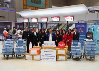 แอร์เอเชีย ขนส่งความห่วงใยคนไทยสู่ผู้ประสบอุทกภัยหาดใหญ่ นราธิวาส