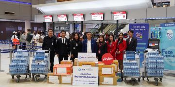แอร์เอเชีย ขนส่งความห่วงใยคนไทยสู่ผู้ประสบอุทกภัยหาดใหญ่ นราธิวาส