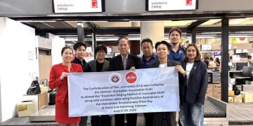 สมาพันธ์สื่อมวลชนไทยฯ ไปร่วมฉลอง 101 ปี วันสื่อมวลชนปฏิวัติเวียดนาม