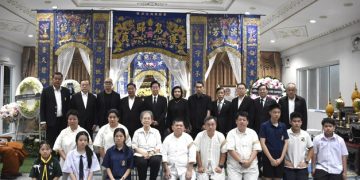 “สมใจนึก” เป็นประธานสวดพระอภิธรรม “อาจารย์วิชัย ชูชัยเจริญ” ณ วัดศรีเอี่ยม บางนา
